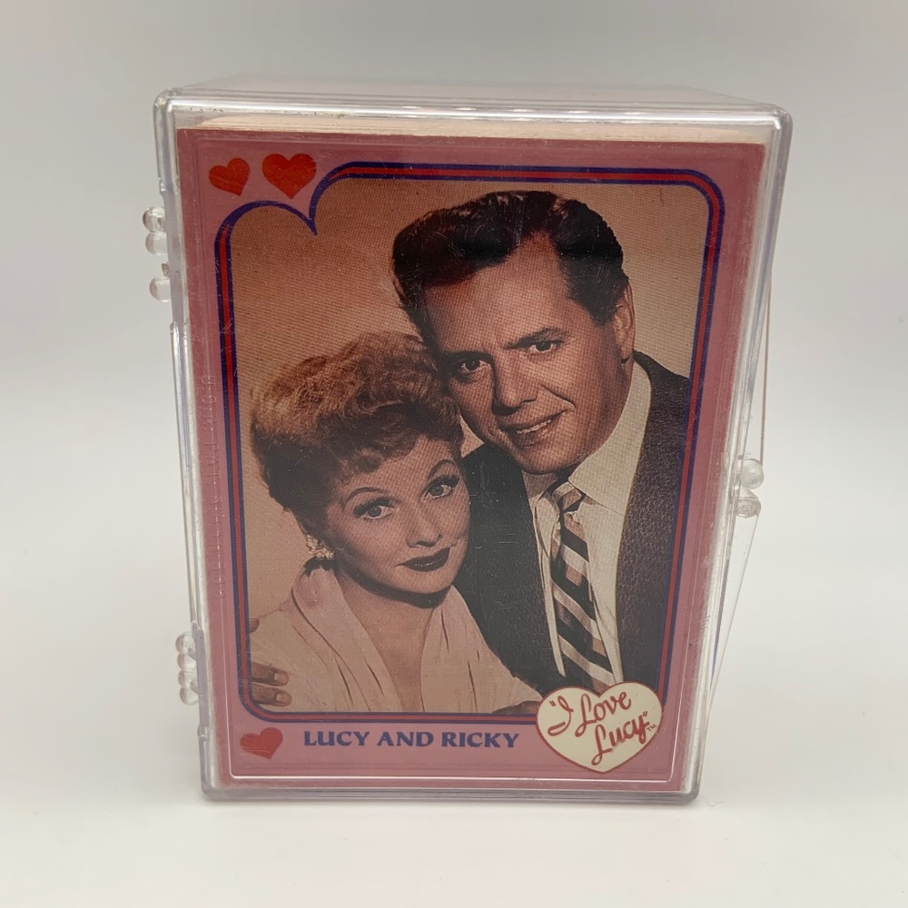 Vintage I Love Lucy Retro Set of 110 Trading Cards w/ Plastic Case
